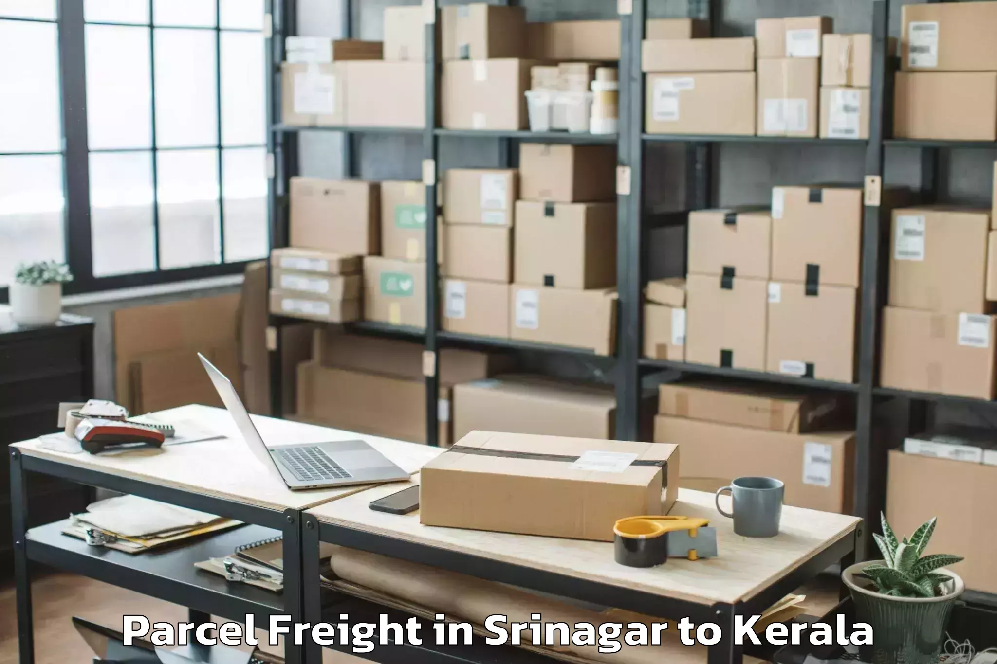 Reliable Srinagar to Haripad Parcel Freight